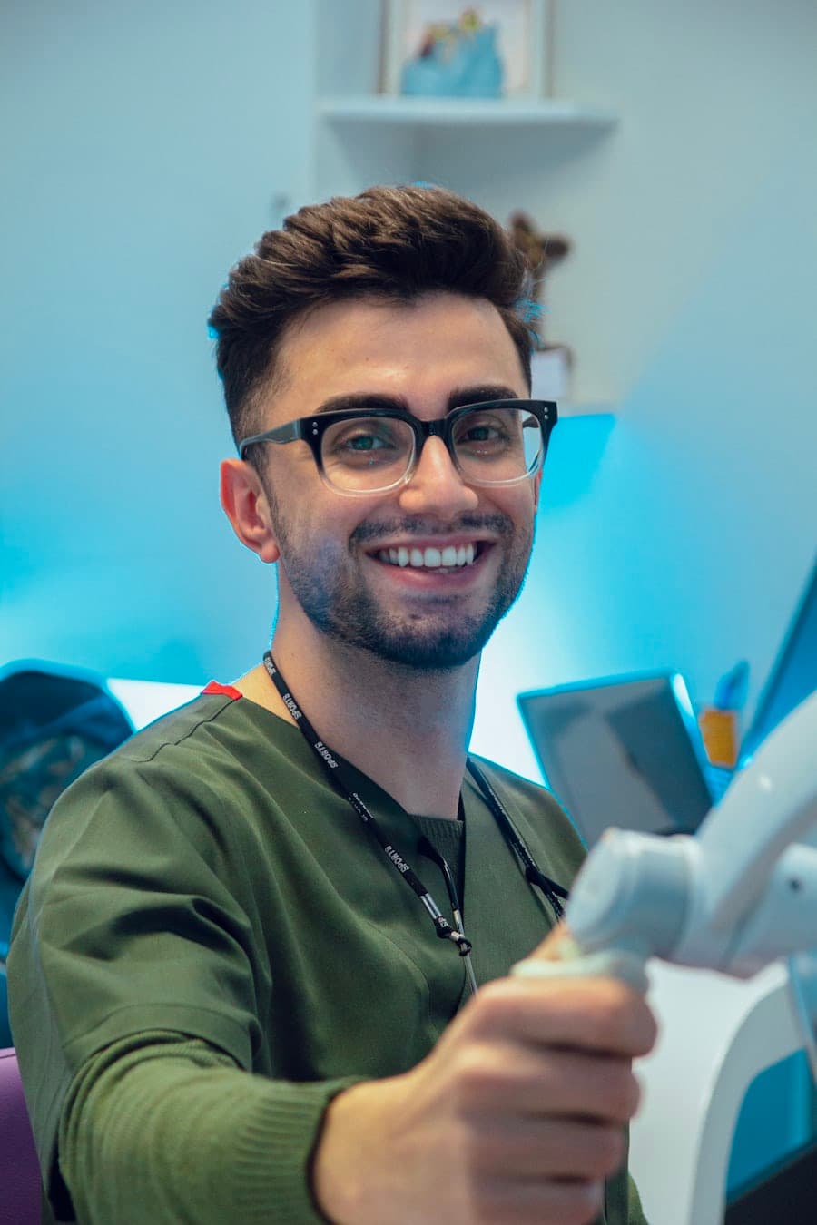 Professional portrait of Dr. Marcus Thorne, Cosmetic Dentist
